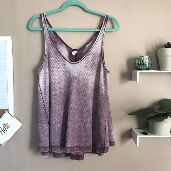 We The Free Tops - We The Free Tank Top Size Small V Neck Acid Wash